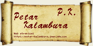 Petar Kalambura vizit kartica